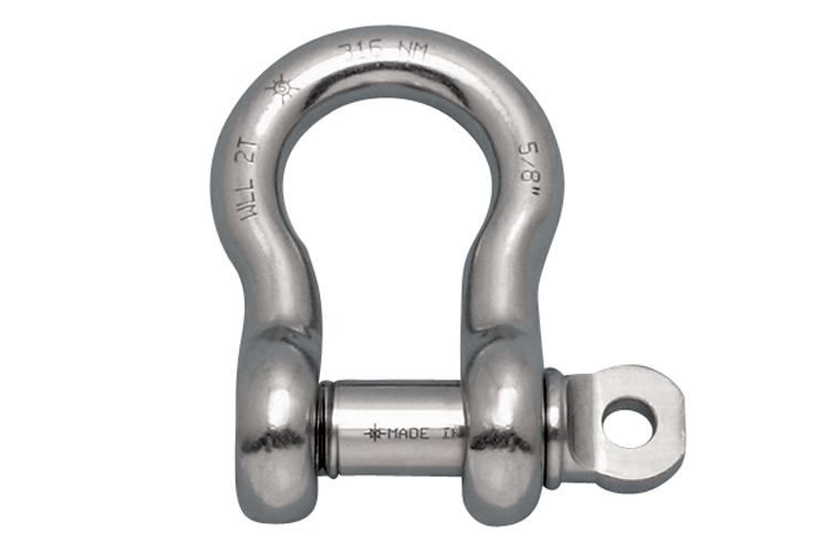 Stainless Steel US Anchor Shackle, meets ASME B30.26-2010 section 26-0 American National Standard and is also DFARS compliant, S0116-FS07-US, S0116-FS08-US, S0116-FS10-US, S0116-FS12-US, S0116-FS13-US, S0116-FS16-US, S0116-FS16-US, S0116-FS22-US, S0116-FS25-US
